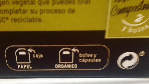 Etiquetado capsulas compostables